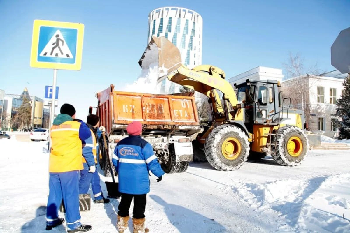 Больше нормы выпало снега в Нур-Султане