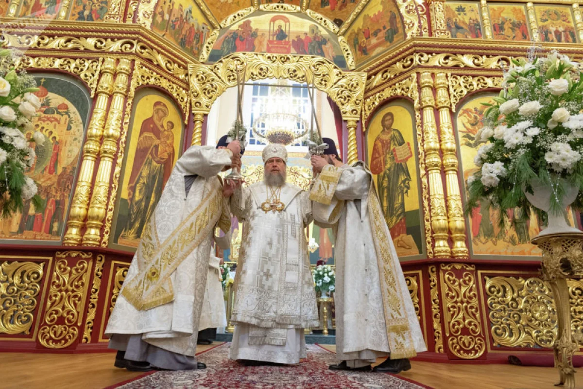 Первая рождественская литургия прошла в Вознесенском соборе после реставрации