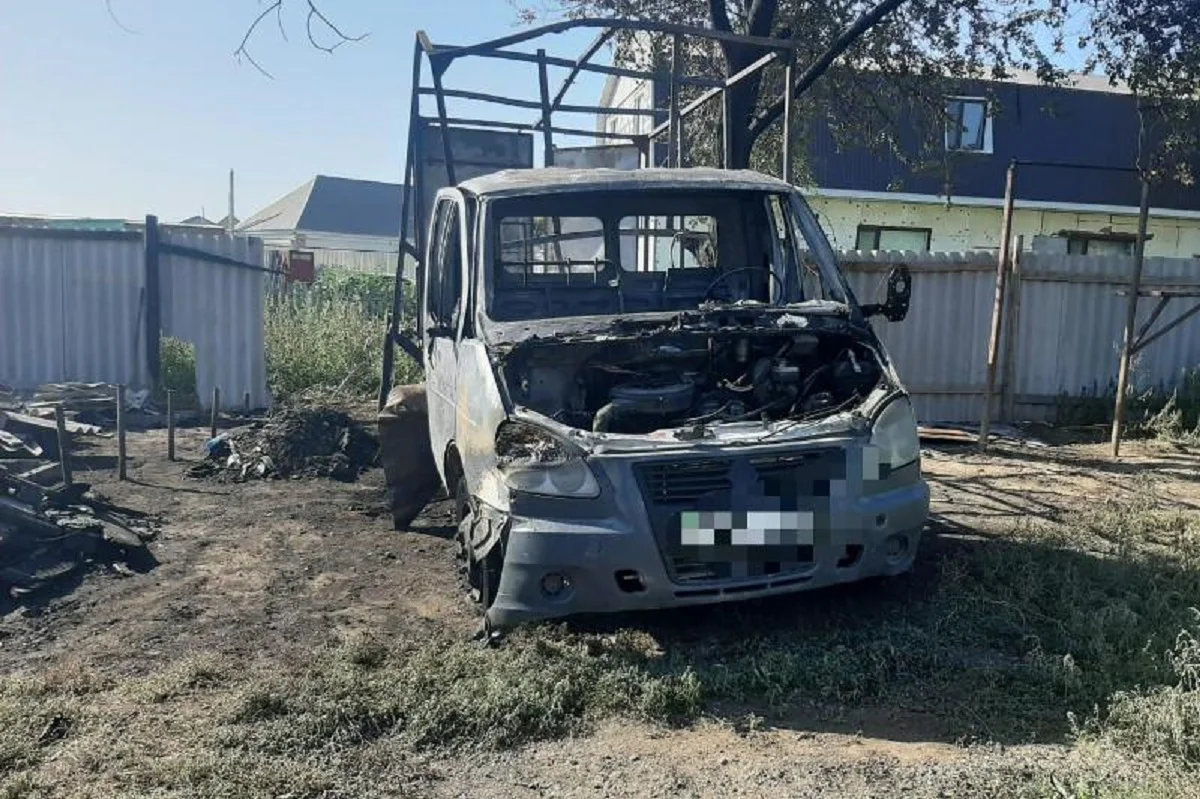 Дети сожгли чужой грузовой автомобиль в Актобе