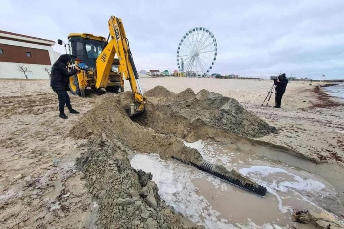 Сточные воды сбрасывала в Каспийское море частная компания в Актау