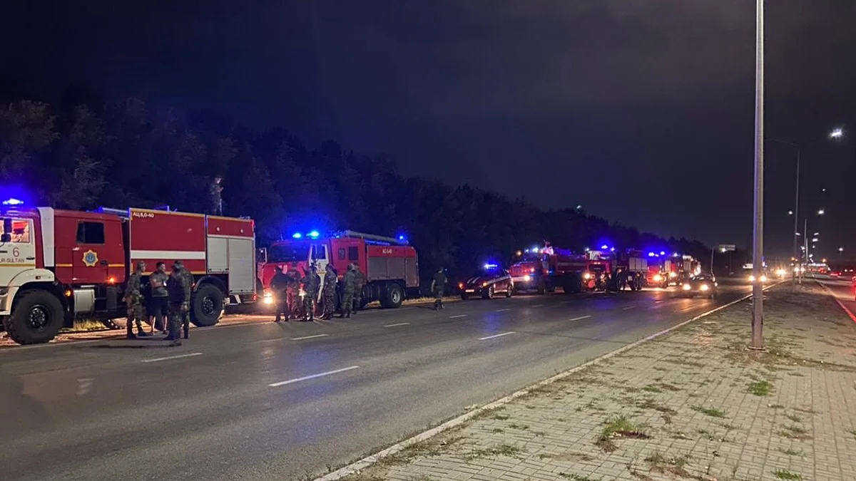 Токаеву доложили об обстановке в районе пожаров в Костанайской области