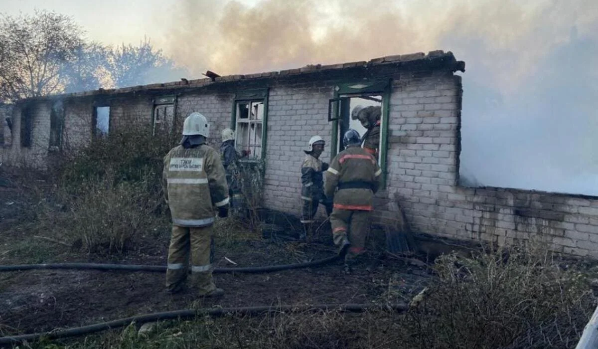 Пожары в Костанайской области: о пострадавших рассказали в ДЧС