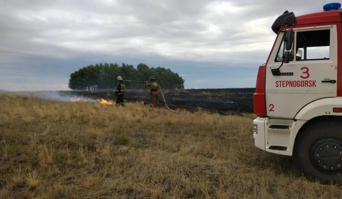 Какие пожары произошли летом в Акмолинской области, рассказали в ДЧС