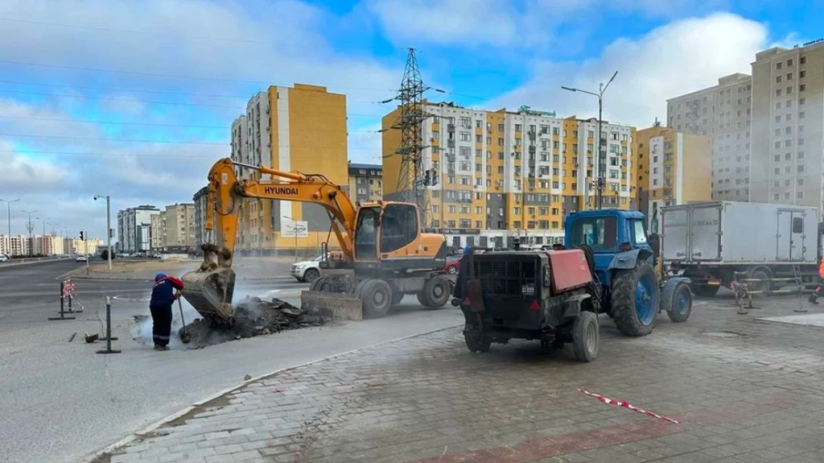 ЧП на тепловых сетях Актау: без тепла и горячей воды остались жители ряда микрорайонов