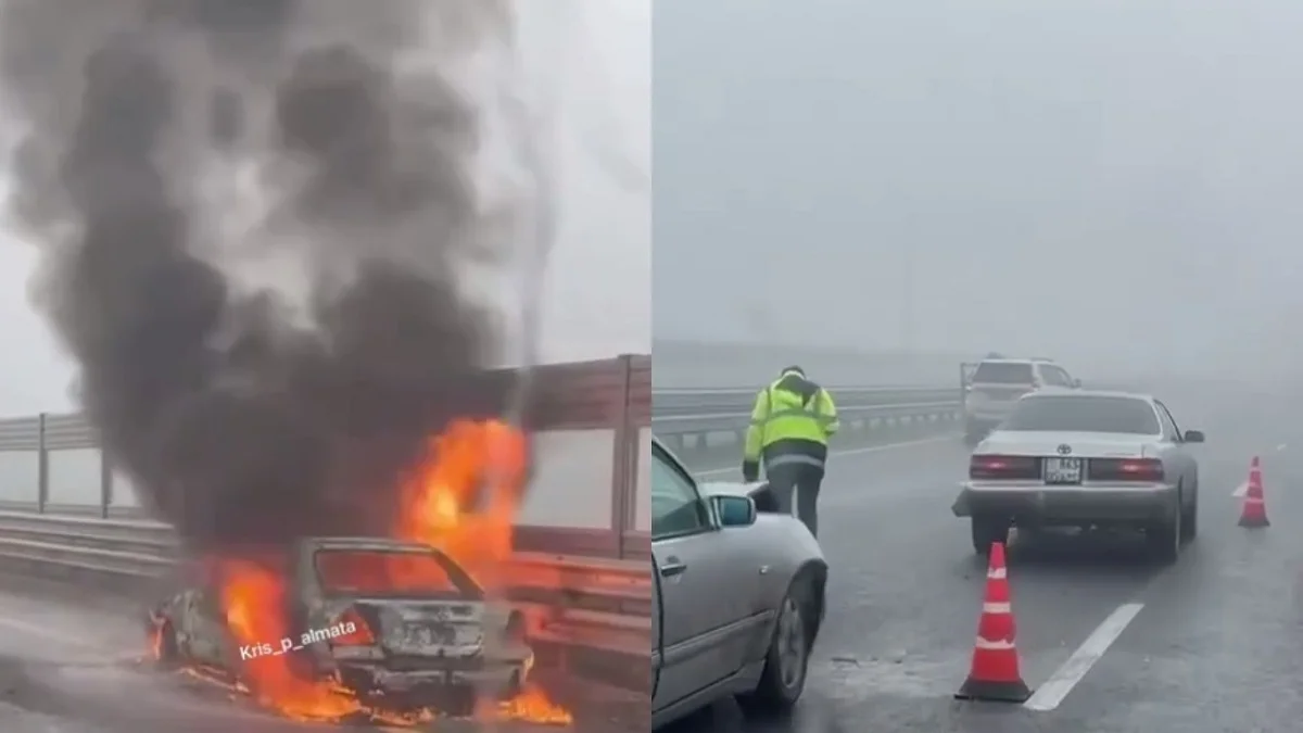 Машины горели и бились в ДТП: очевидцы сняли видео на БАКАД