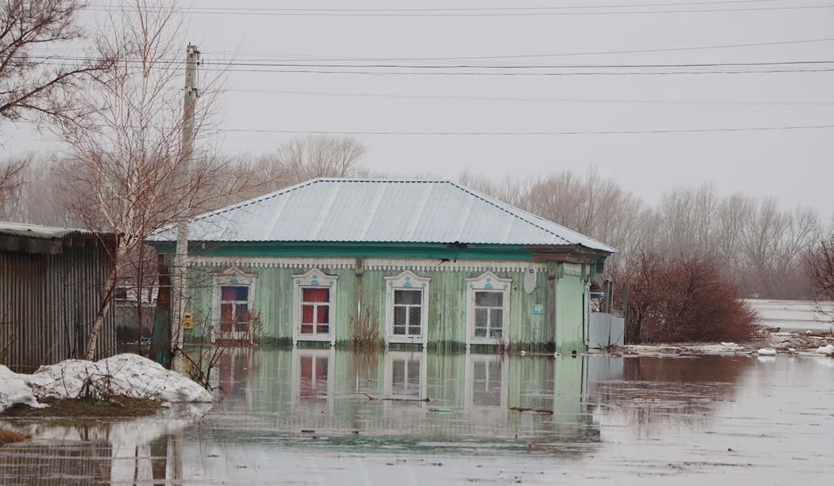 Больше 20 домов оказались под водой в селе Покровка Северо-Казахстанской области