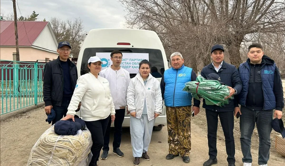 Гуманитарную помощь в Актюбинскую область доставили аманатовцы Туркестана