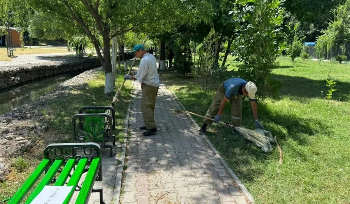 «Таза Қазақстан»: берег главной реки города очистили от мусора в Шымкенте