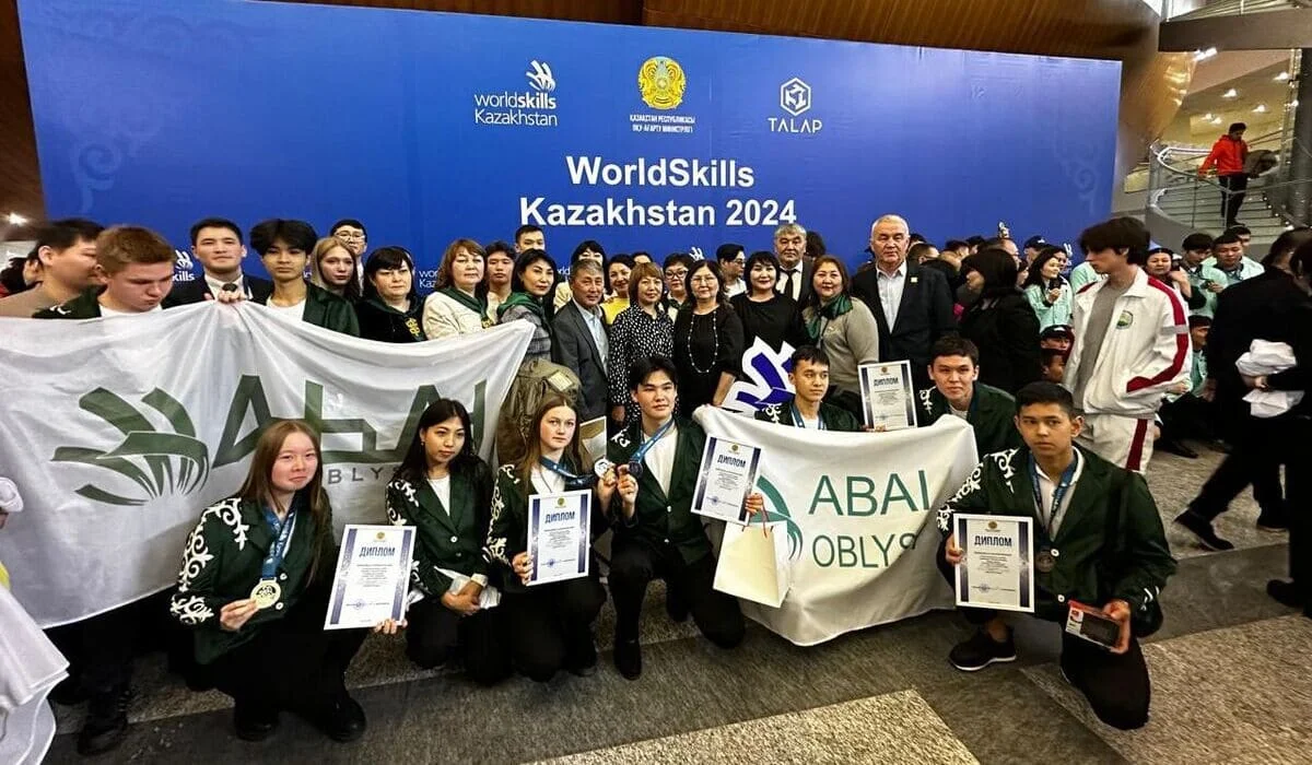 Область Абай подтвердила свои лидерские позиции на чемпионате WorldSkills-2024