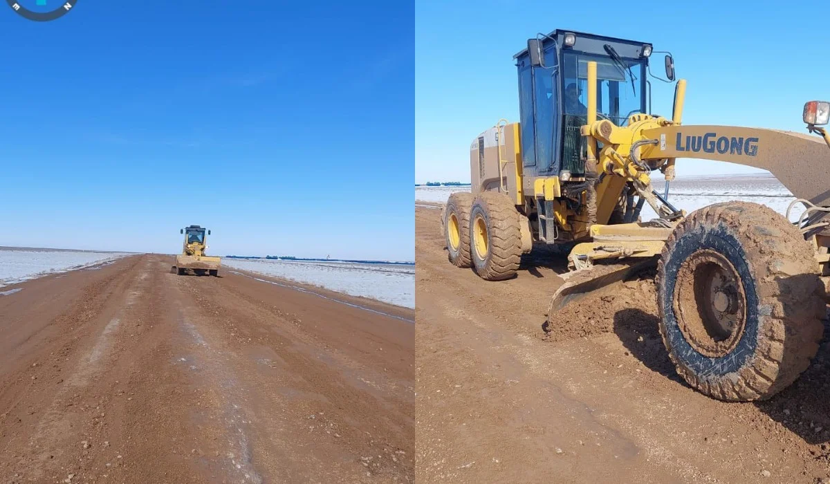 Водители больше не будут ездить по бездорожью на участке трассы Кызылорда – Жезказган