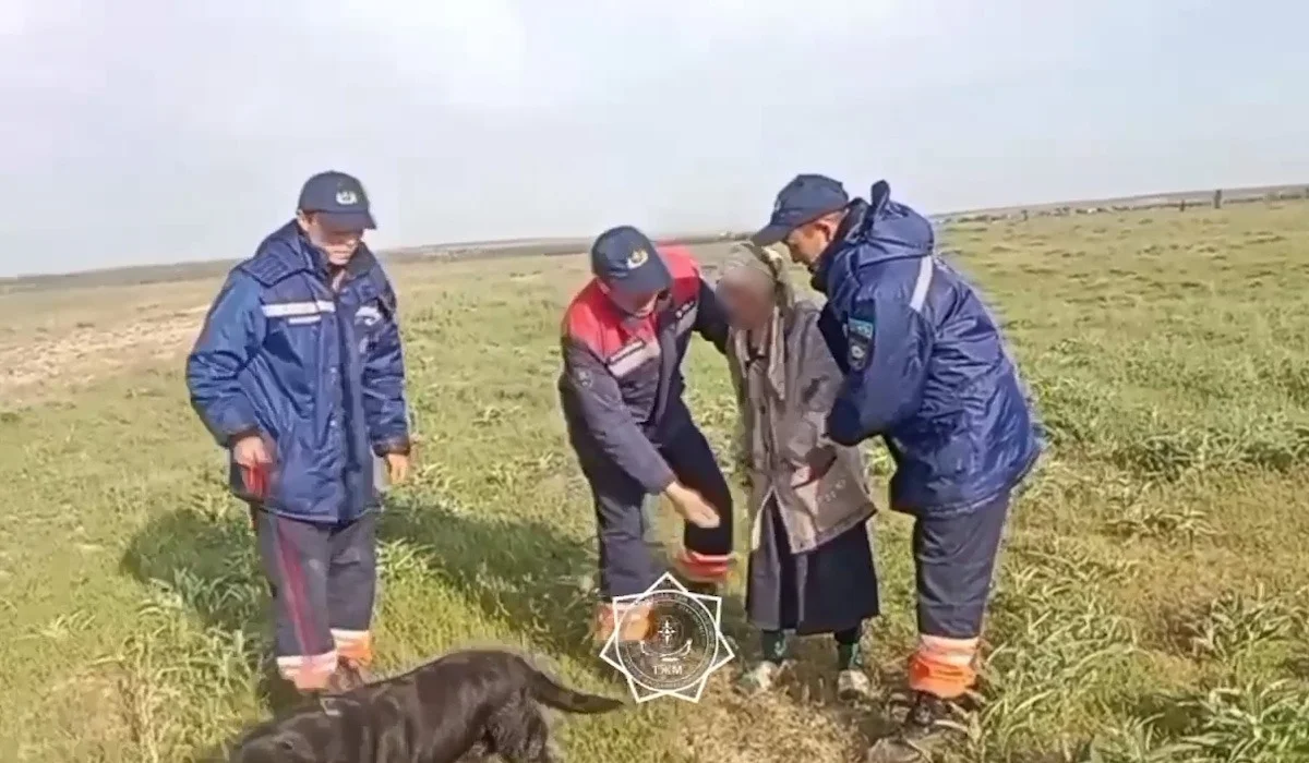 Пропавшую в Шымкенте бабушку обнаружили в степи (ВИДЕО)