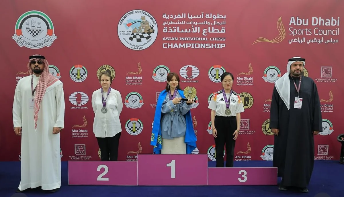 18-летняя Алуа Нурман завоевала золото в блице на чемпионате Азии в ОАЭ