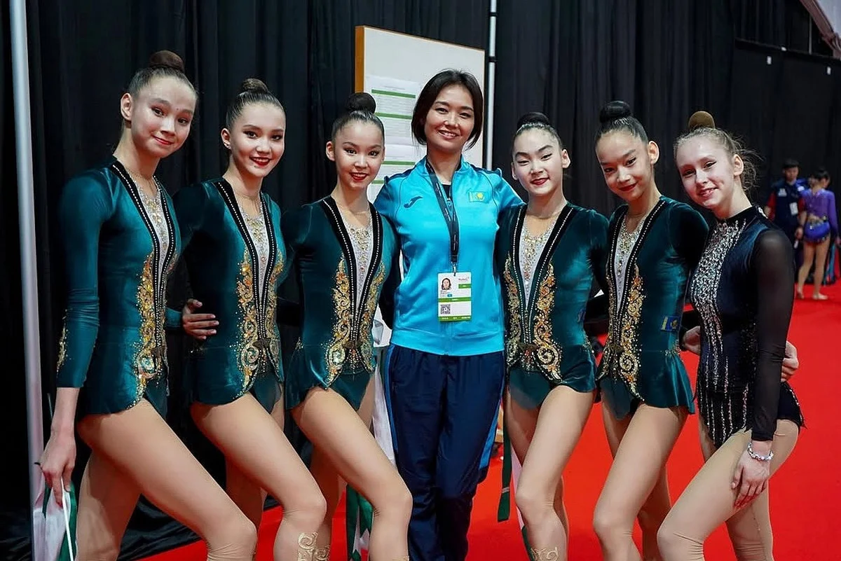 Казахстанские гимнастки завоевали золото на чемпионате Азии в Сингапуре