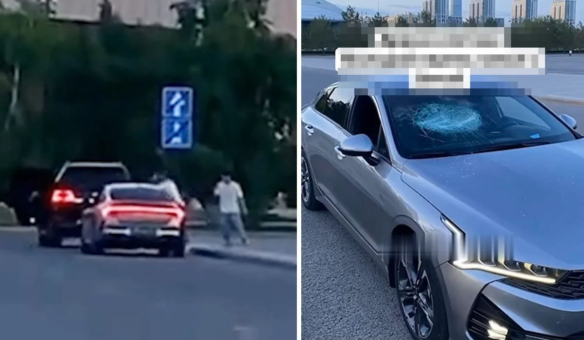 Двух блогеров арестовали в Астане за провокационный ролик с разбитой машиной