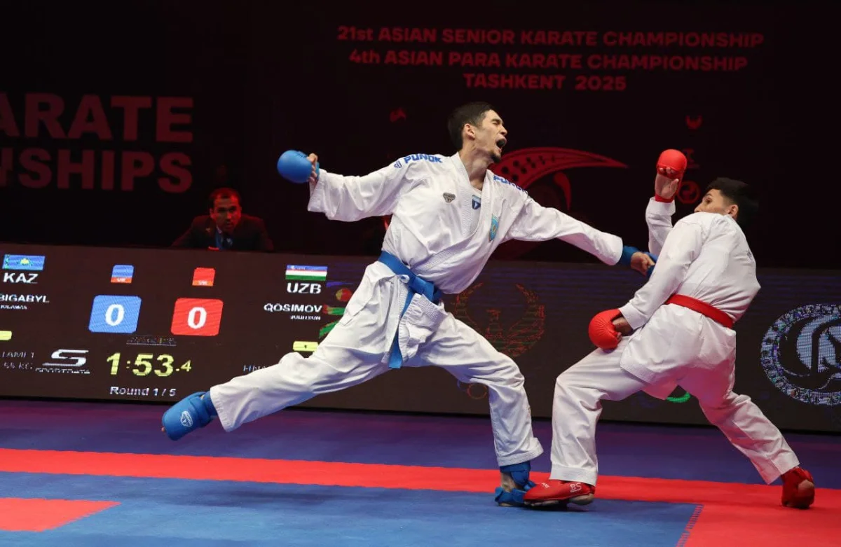 Казахстанский каратист выиграл золото на чемпионате Азии по каратэ в Ташкенте