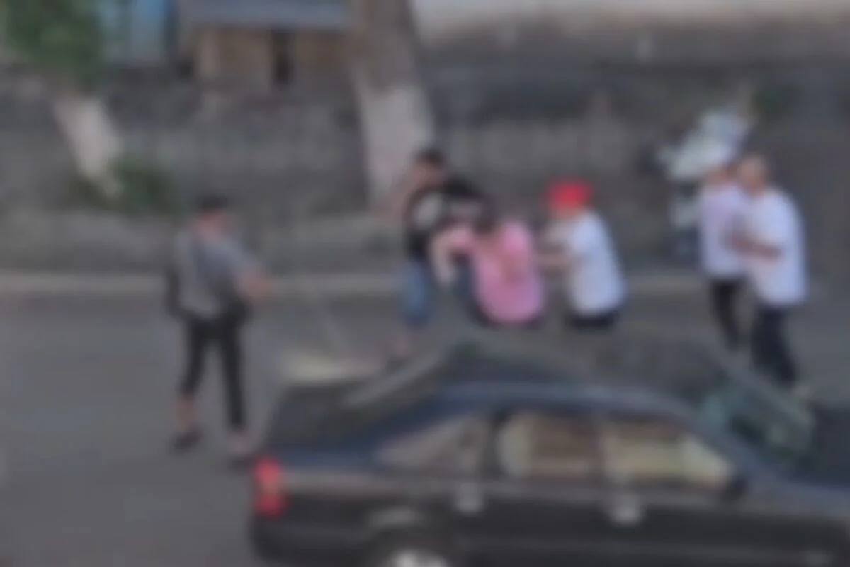 Женщина и двое мужчин устроили драку в Экибастузе (ВИДЕО)
