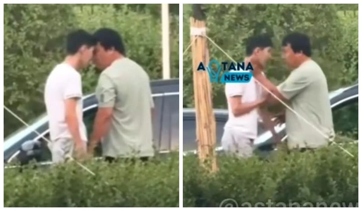 Два водителя устроили разборки посреди дороги в Астане (ВИДЕО)