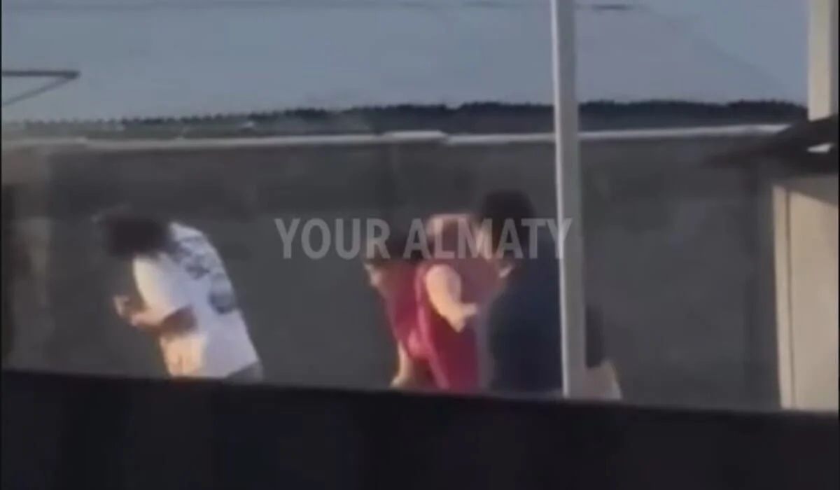 «Вся в крови»: избиение женщины сняли на видео в Алматы