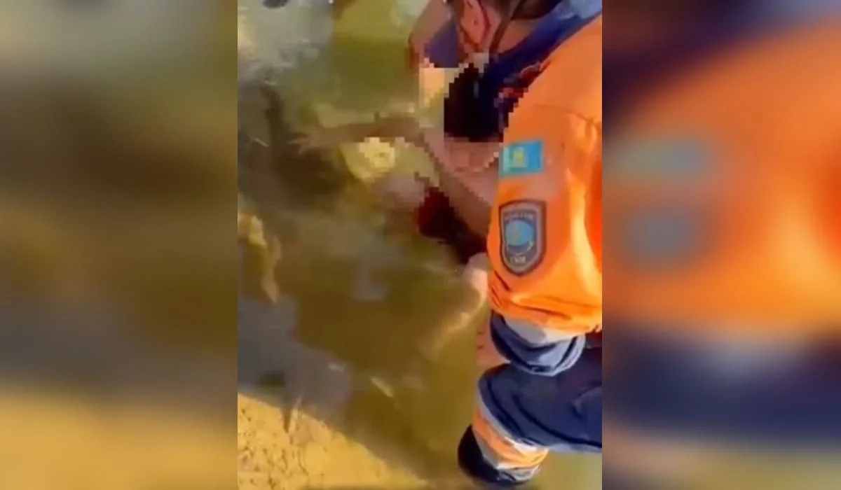 Мальчик прыгнул в реку и напоролся на арматуру в Талдыкоргане (ВИДЕО)
