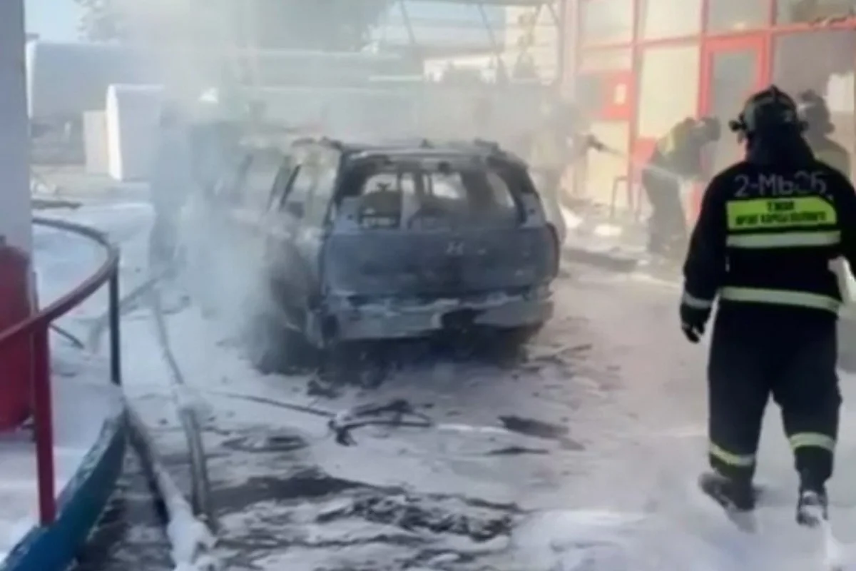 Оператор получил ожоги при пожаре на АГЗС в Актобе