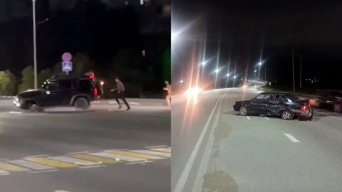 Пьяный водитель устроил ДТП и попытался скрыться в Костанае (ВИДЕО)