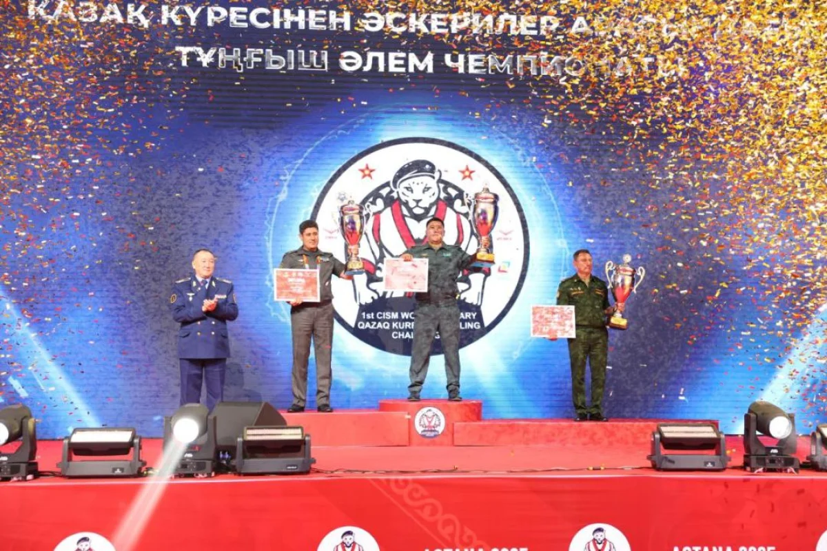 Сборная Казахстана одержала победу чемпионате мира по қазақ күресі среди военных