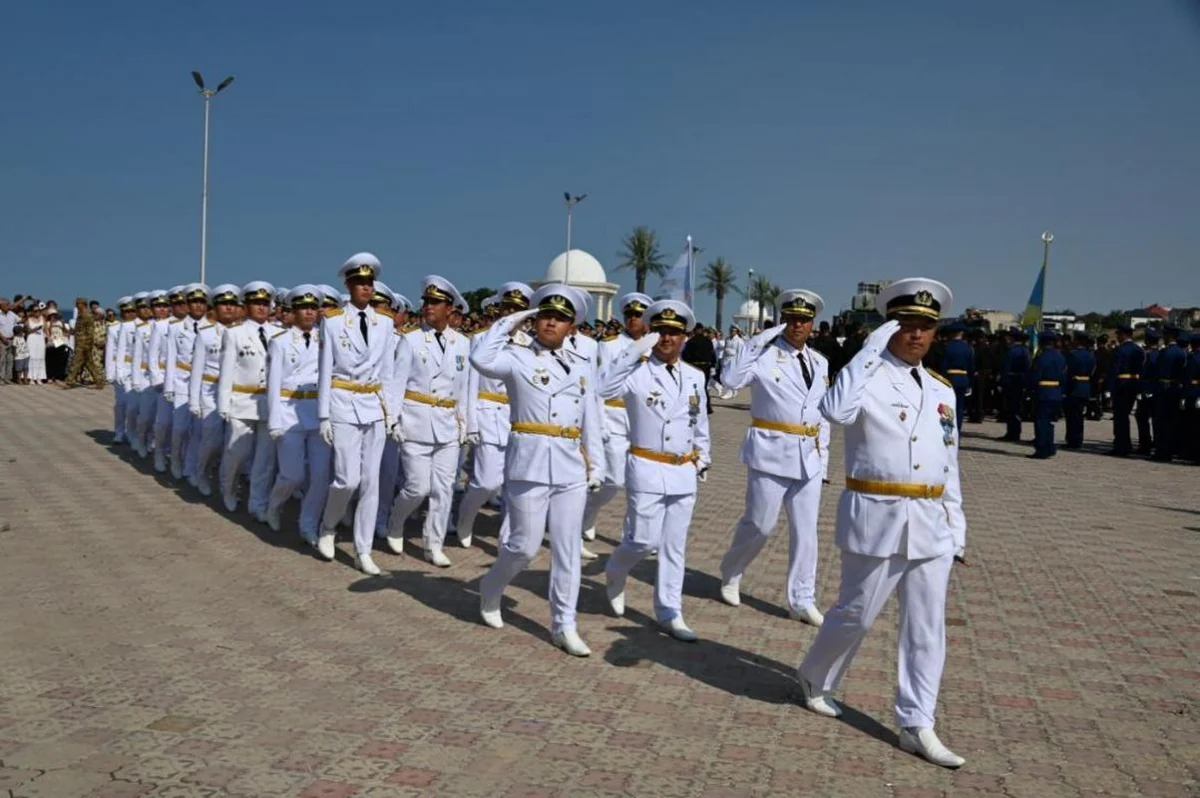 Годовщину создания военно-морского флота Казахстана отметили в Актау