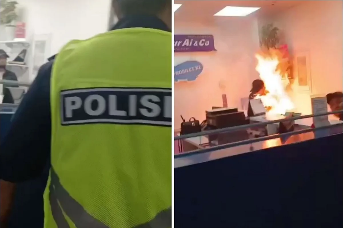 Самоподжог совершил мужчина в аэропорту Алматы (ВИДЕО)
