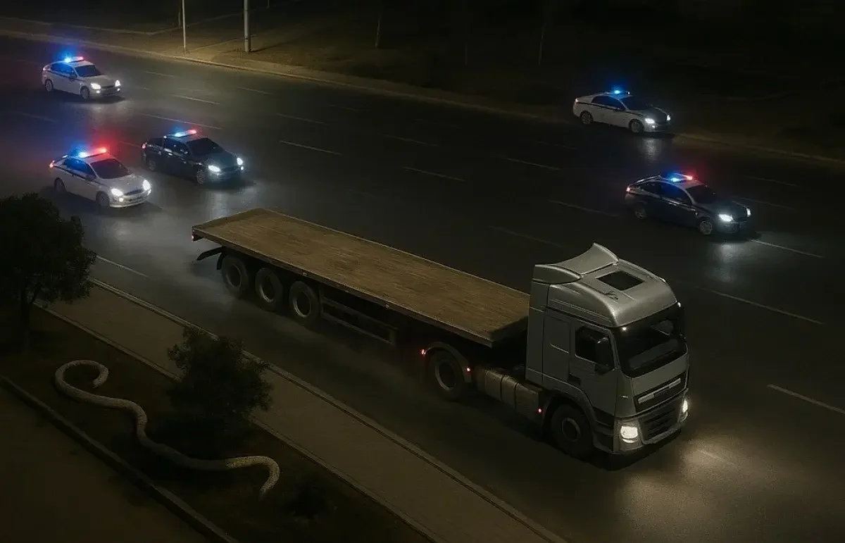 Как в GTA: пьяного водителя грузовика, скрывавшегося от полиции, осудили в Актау