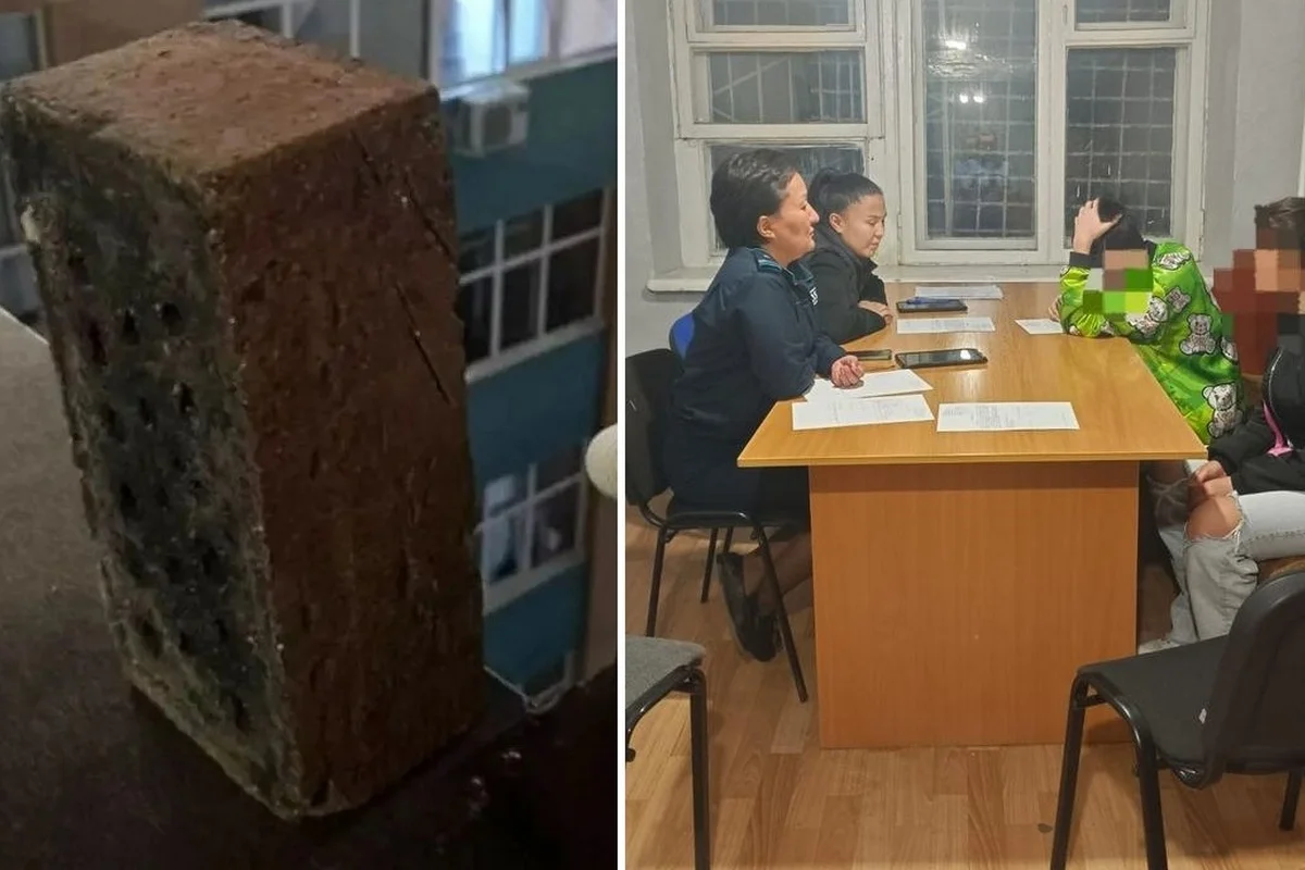 Задержали подростка, оставлявшего кирпичи на краю крыш многоэтажек в Караганде