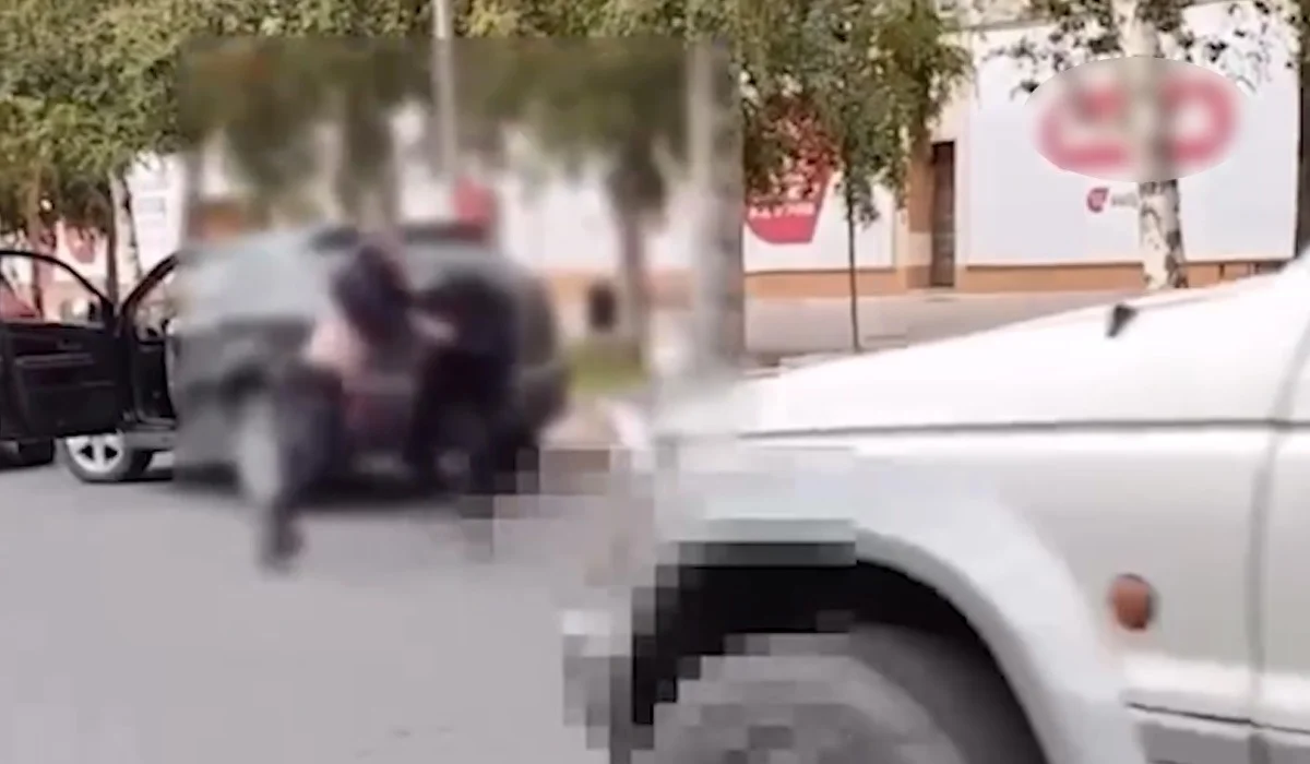 Дорожный конфликт в Павлодаре: водители подрались и мешали движению (ВИДЕО)