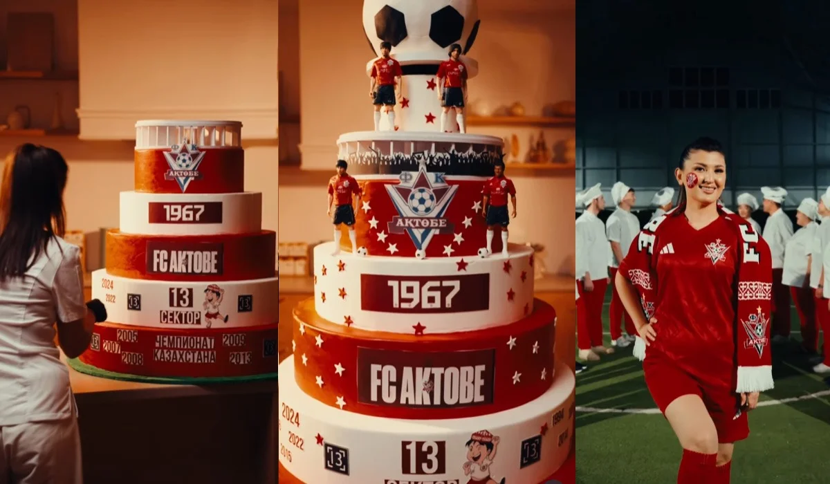 После скандала с «Кайратом» кондитер из Актобе приготовила торт для родной команды