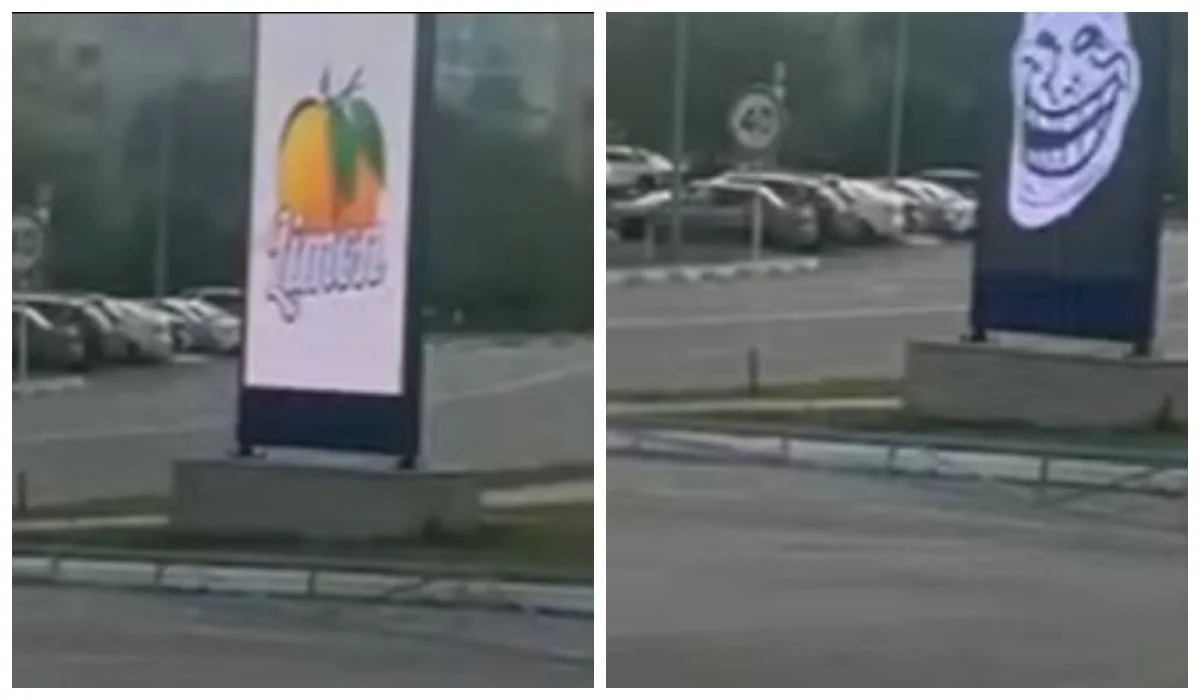 14-летний школьник показал мемы на городском LED-экране в Костанае (ВИДЕО)