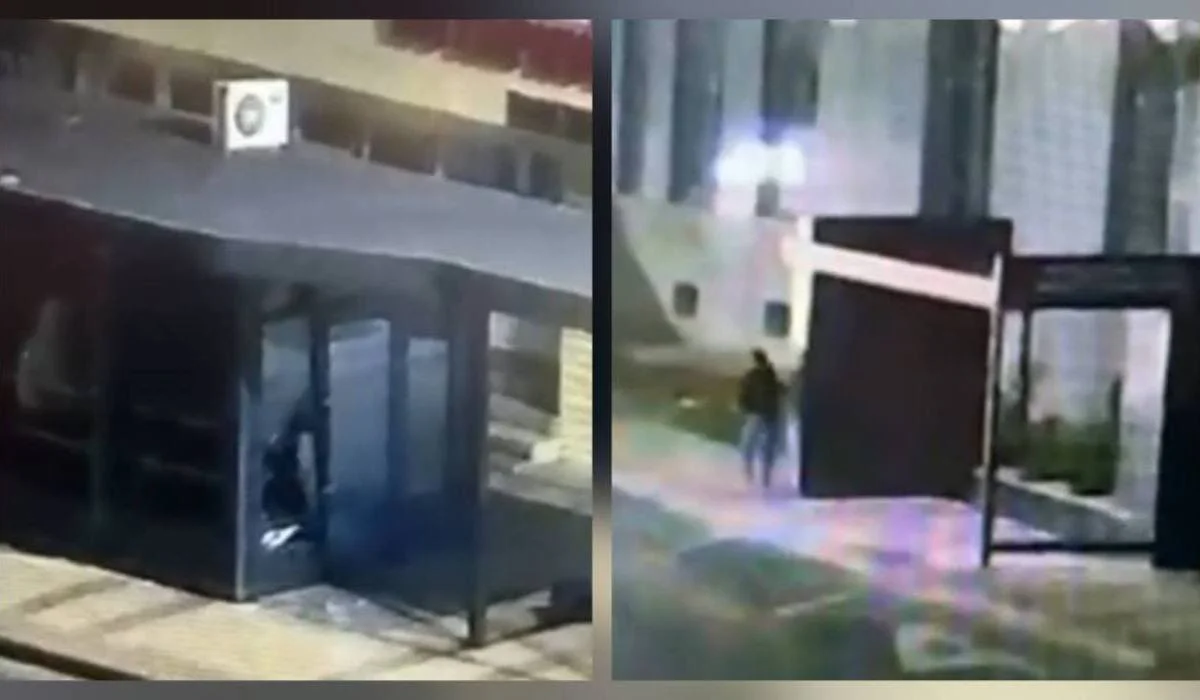 Ночная выходка у остановки обернулась арестом для мужчины в Астане (ВИДЕО)