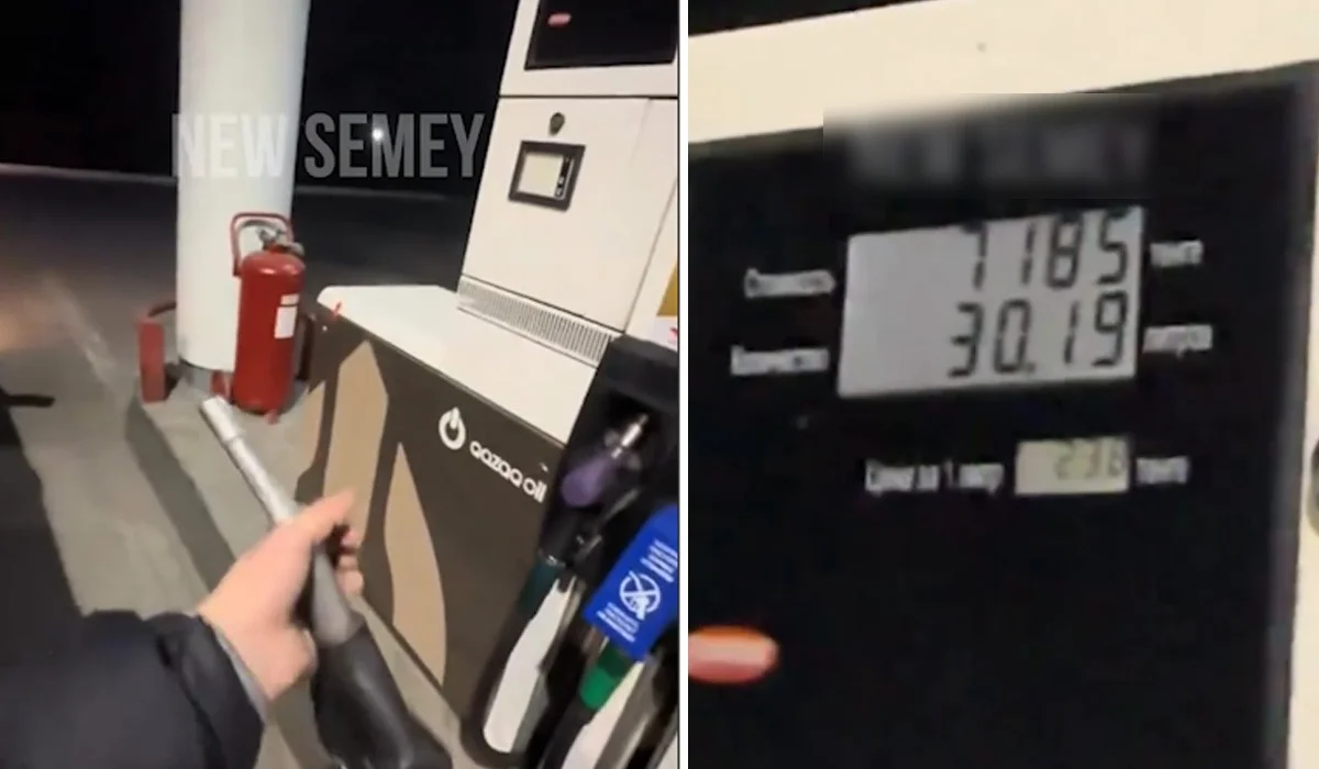 «Бензин не течет, а деньги списываются»: видео с заправки Qazaq Oil набрало популярность
