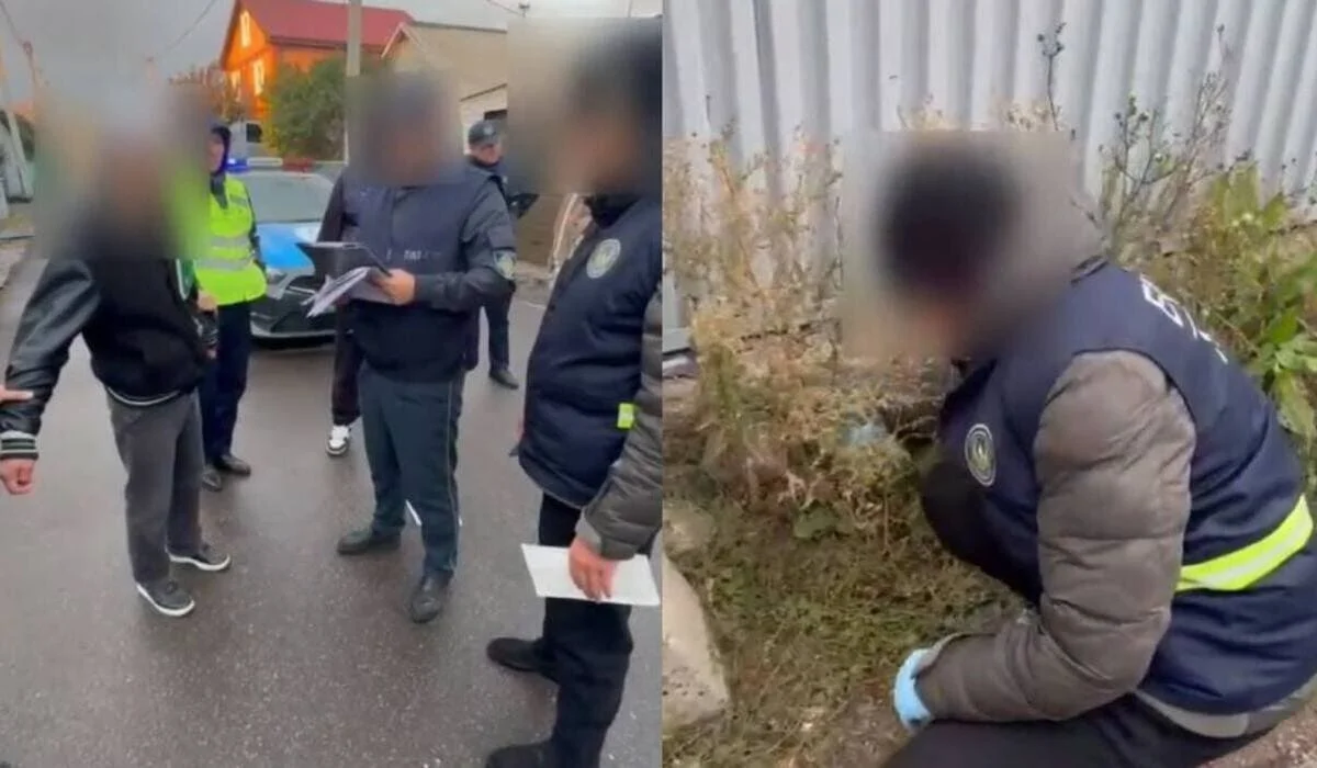Подозрительных иностранцев задержали на одной из улиц Караганды (ВИДЕО)