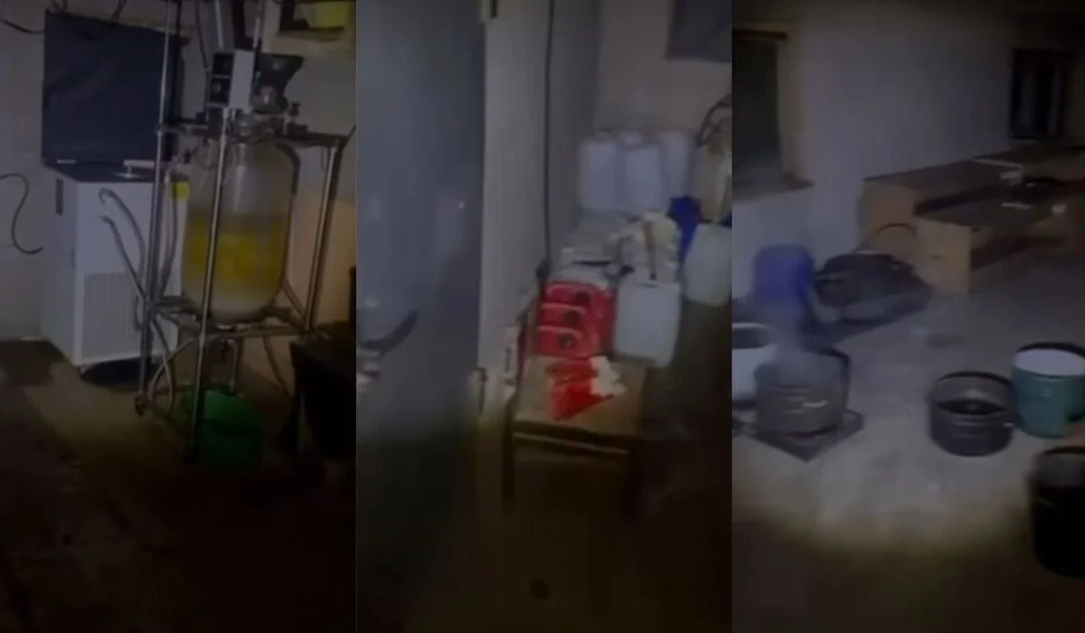 Трое варили синтетику в реакторе: нарколабораторию накрыли в Жетысу (ВИДЕО)