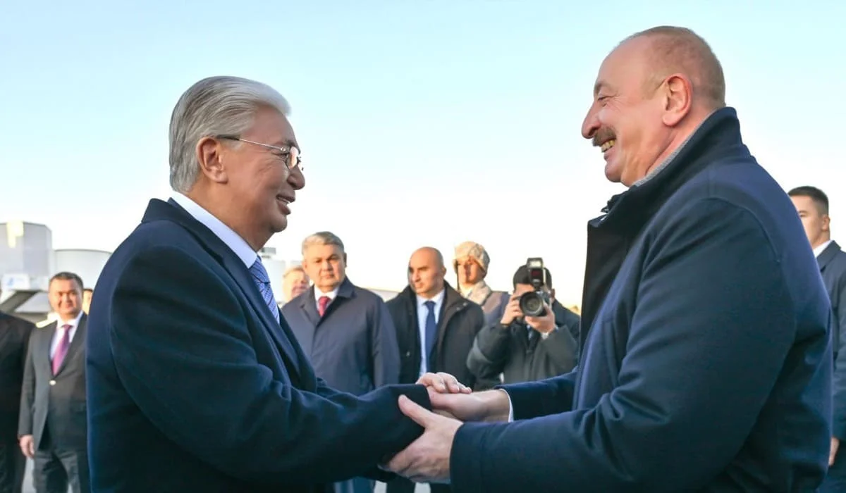 Токаев лично встретил Ильхама Алиева в аэропорту Астаны (ФОТО, ВИДЕО)