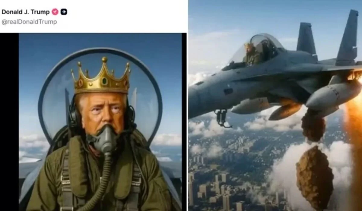 Трамп опубликовал ИИ-видео, на котором он сбрасывает фекалии на протестующих