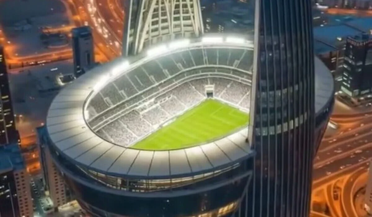 Стадион будущего: в Саудовской Аравии построят «небесную арену» на крыше 350-метрового небоскреба (ВИДЕО)