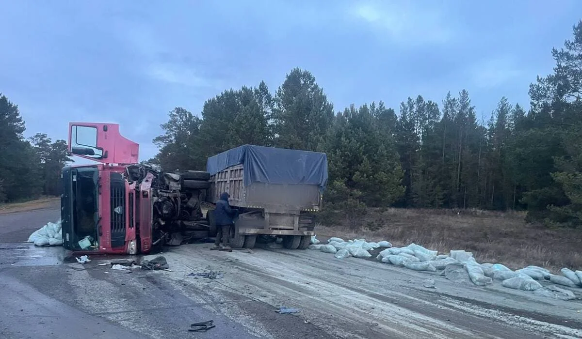 Страшное ДТП с тремя погибшими: в области Абай столкнулись Toyota Avensis и грузовик (ФОТО)