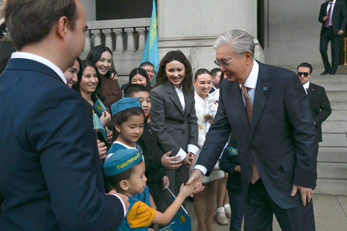 Токаев встретился с казахстанскими студентами в США