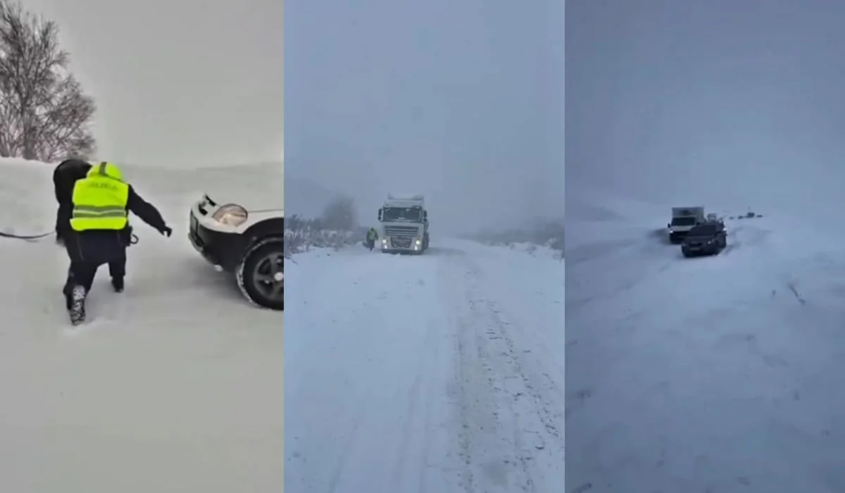 Две трассы закрыли для транспорта из-за непогоды в ВКО (ВИДЕО)