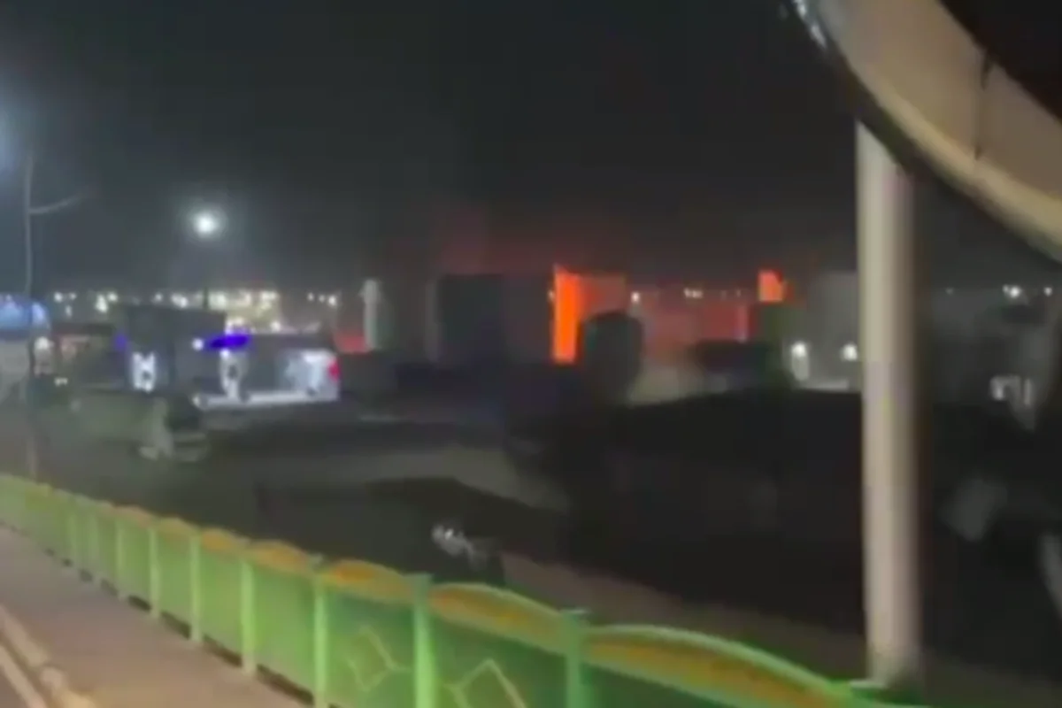 Пожар вспыхнул на территории нефтебазы в Туркестане (ВИДЕО)