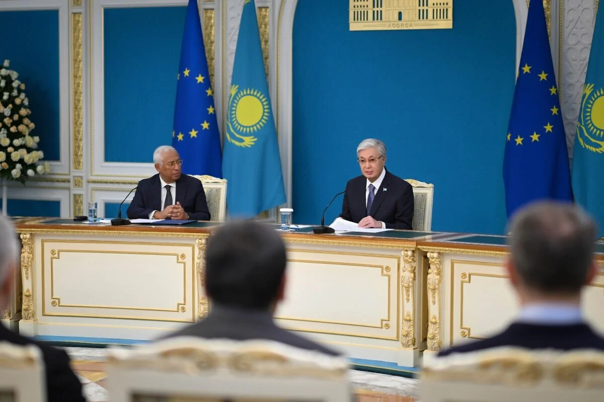 О чем Токаев договорился с главой Евросовета