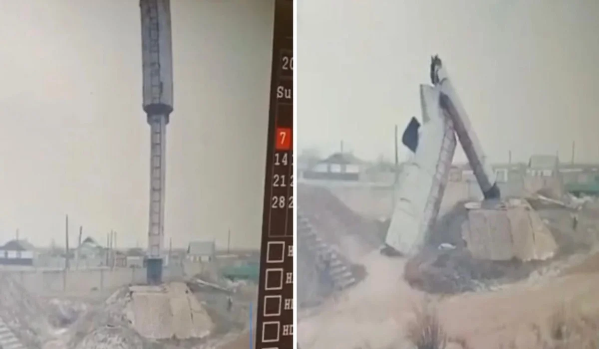 Непогода обрушила водонапорную башню: село в ЗКО осталось без воды