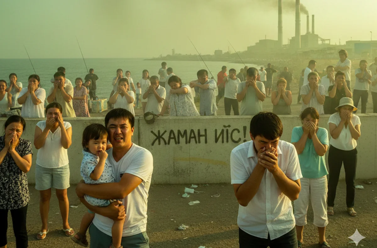 Резкий химический запах зафиксирован в Актау: оксид углерода превышен в 5 раз