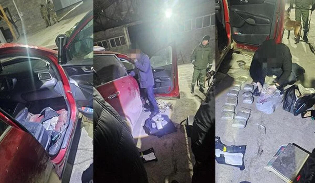 Иностранца с запрещенным грузом задержали на границе в Жамбылской области