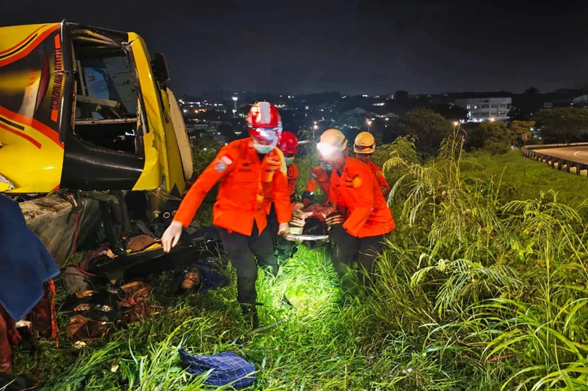 Не менее 16 человек погибли при аварии пассажирского автобуса в Индонезии