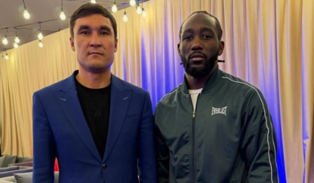 Серик Сапиев встретился с легендой мирового бокса Теренсом Кроуфордом
